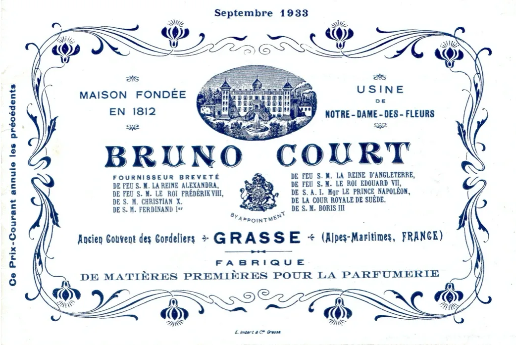 Bruno Court, catalogue, septembre 1933